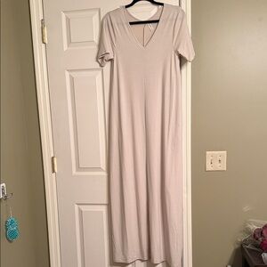 Zenana Outfitters Cream Maxi Dress